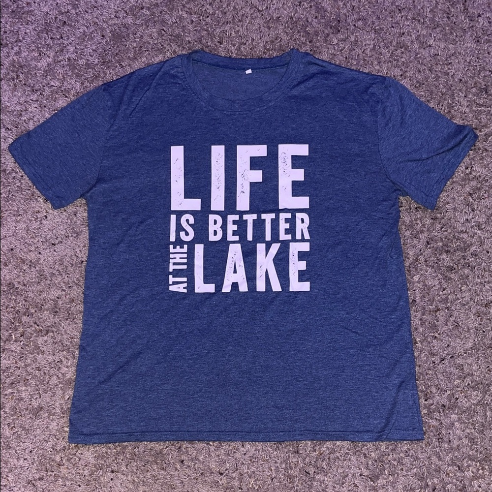 Blue T-Shirt - Life is Better at the Lake